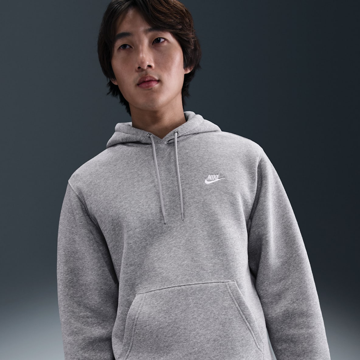 Nike フード付きグレーパーカー Nike グレー フード付きパーカー 男女兼用 NIKE公式】 メンズ グレー